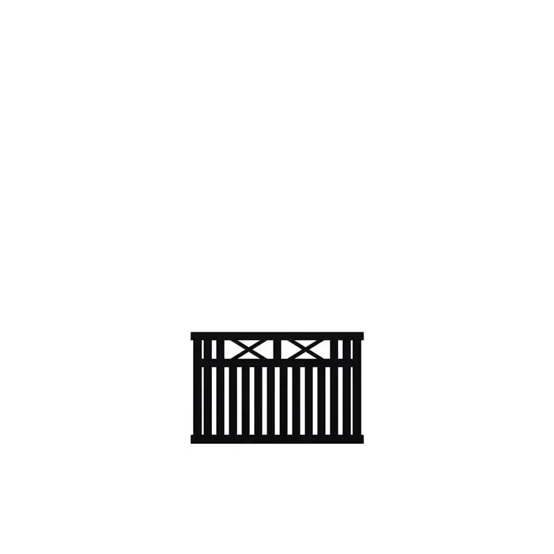 Plus Vinesse Facadeelement 150x96 cm - Sort Stakit Hegn