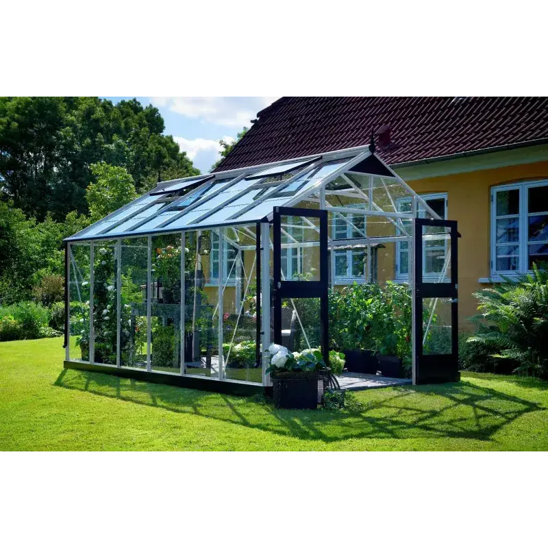 Juliana Premium drivhus 13,0 m² med hærdet glas - tilbud!