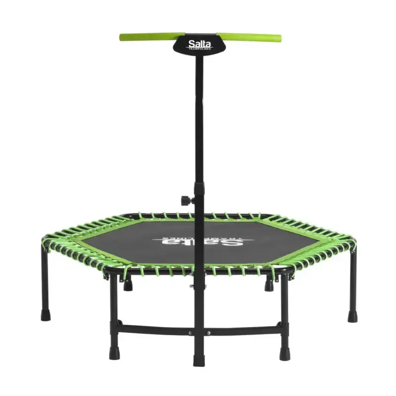 Salta Fitness Trampolin med Håndtag, Grøn - 805-555