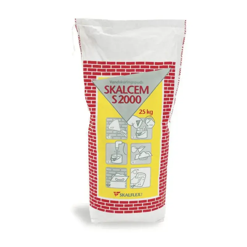 Skalcem S2000 Vandskuringsmørtel 20Kg - Hvid kvalitet!