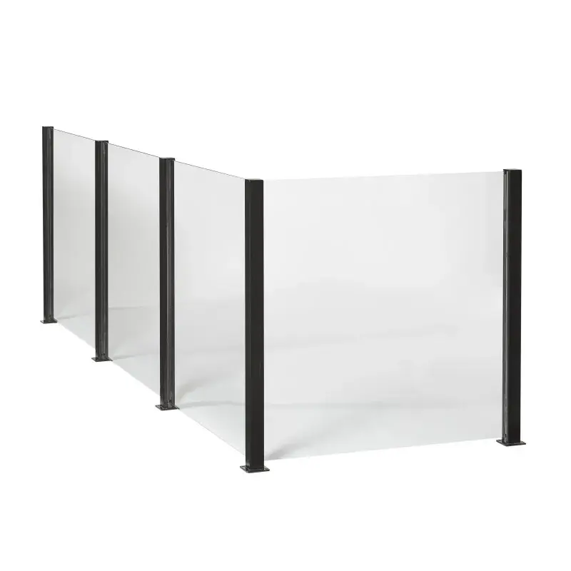 Smart Fence - Klart Glas 6 mm - Modul 95 til Hegnssystem
