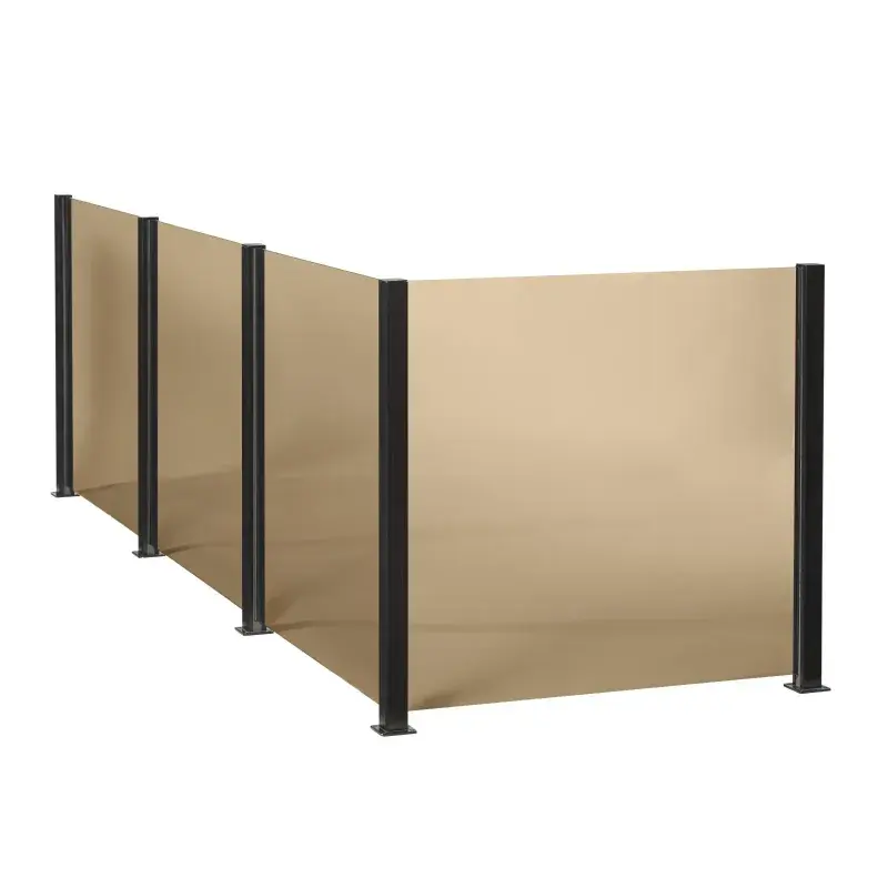 Smart Fence - Røgfarvet Glas 6 mm - Modul 95 til Hegn
