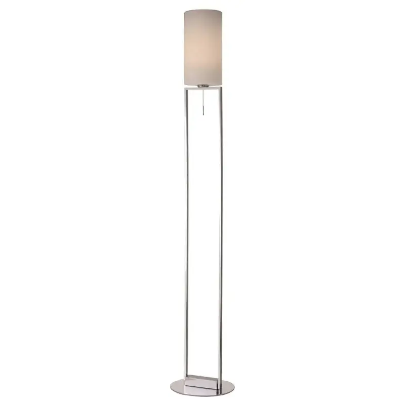 Sompex Gulvlampe Fine i Krom og Hvid - 160 cm høj