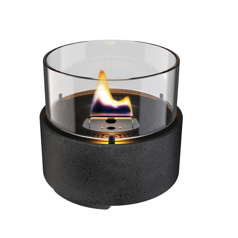 Tenderflame Café 14 Biopejs i Sort Lava Porcelæn - Bordmodel