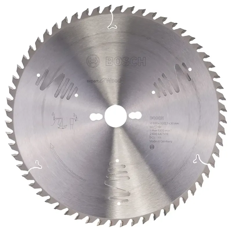 Bosch Rundsavsklinge 300x3,2mm 60t til Træ - Udsalg!