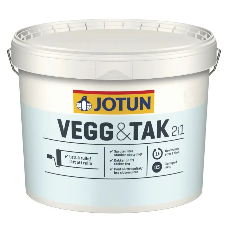 Jotun Væg- og Loftmaling Hvid 9l - Kvalitet til Dit Hjem