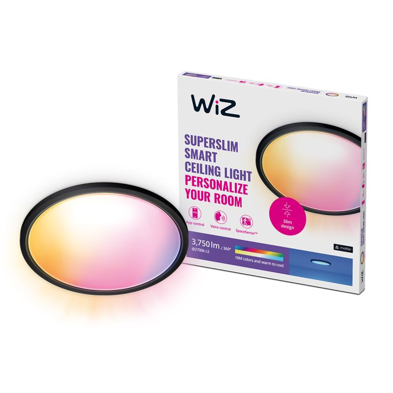 WiZ SuperSlim Loftlampe 32W B 27-65K RGB - Fantastisk tilbud!