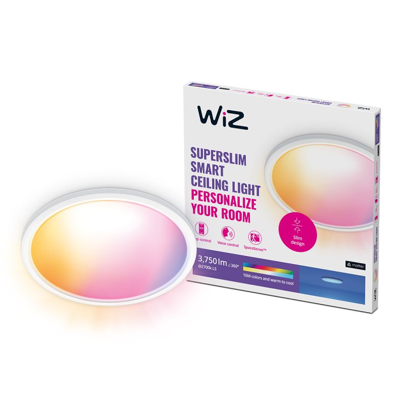 WiZ SuperSlim Loftlampe 32W RGB - Fantastisk Belysning!