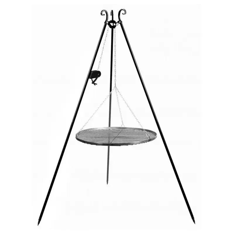 Cook King 180 cm 3-ben til Bålsted med 50 cm stål rist + Winch