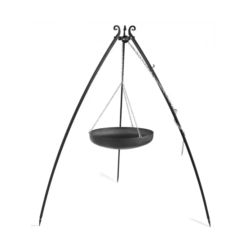 Cook King 200 cm 3-ben til Bålsted med 60 cm Stålwok