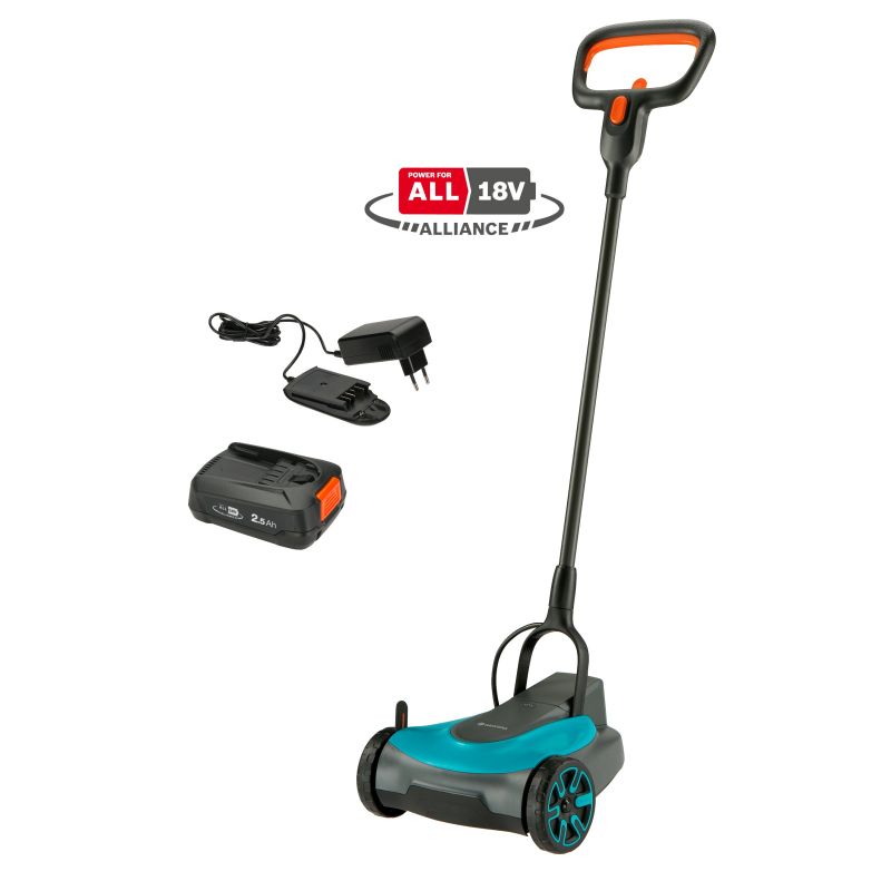 Gardena Batteridrevet plæneklipper HandyMower 22/18V, sæt - 14620-20