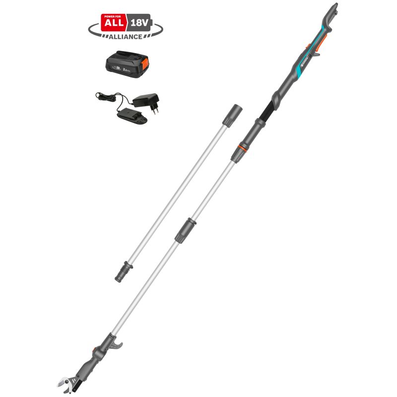 Gardena Batteridrevet teleskopgrensaks HighCut 360/18V, sæt - 14776-20