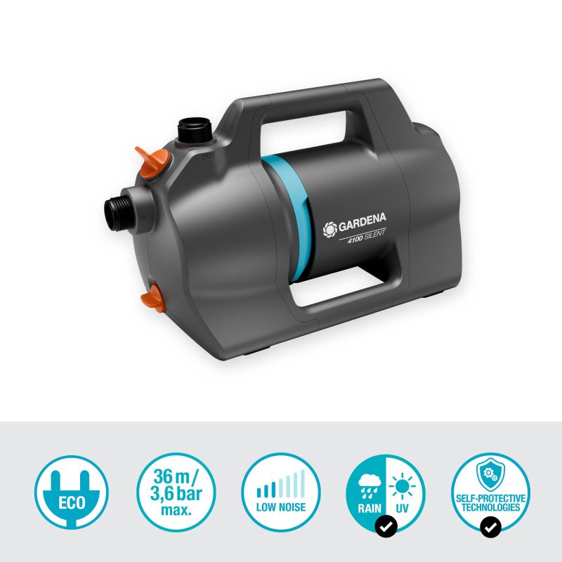 Gardena Elektrisk trykpumpe 4100 Silent, sæt - 09051-20