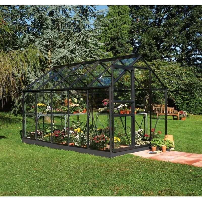 Halls Popular 106 Drivhus  6,2mÂ²  med 3 mm glas inkl. fundament - F09797