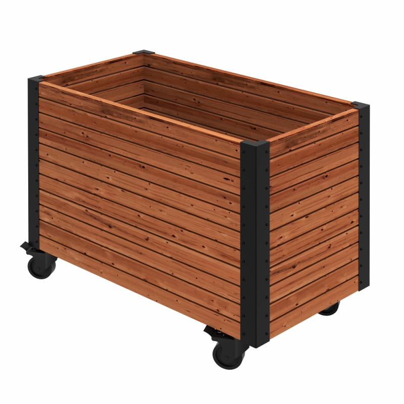 Plus Cubic Living plantekasse m/hjul - ThermoWoodÂ® - 87Ã47Ã65,5 cm - 18354-4