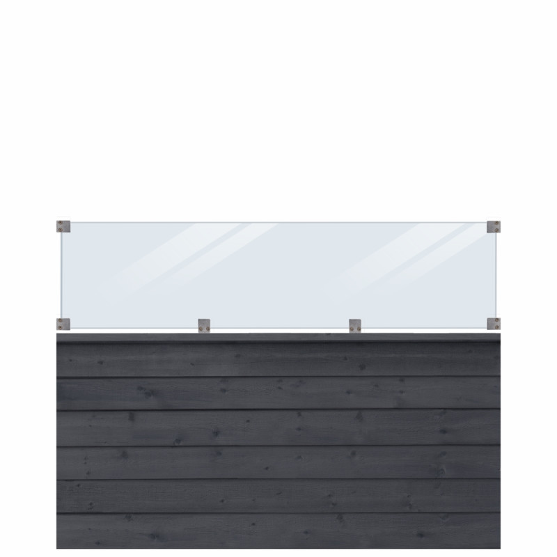 Plus Klink Profilhegn m/glas - 174Ã125 cm - PEFC - 27798-15