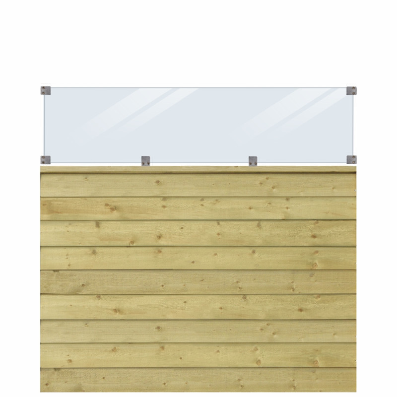 Plus Klink Profilhegn m/glas - 174Ã163 cm - PEFC - 27799-1
