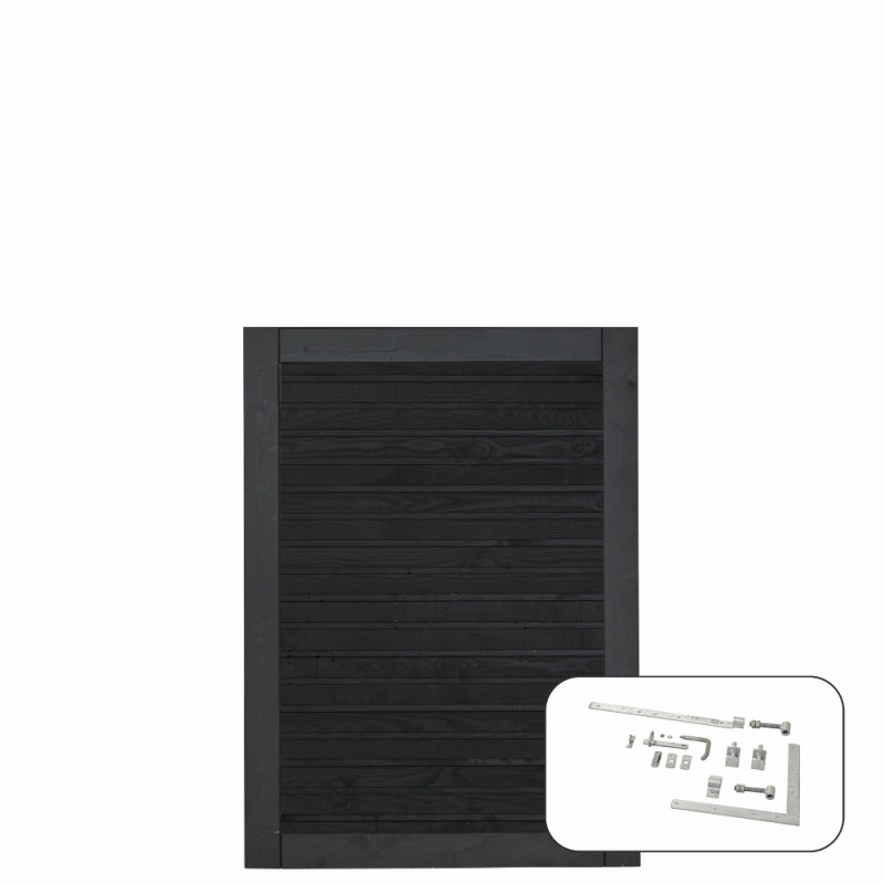 Plus Plank enkeltlåge inkl. beslag - 100Ã125 cm - PEFC - 277650-15