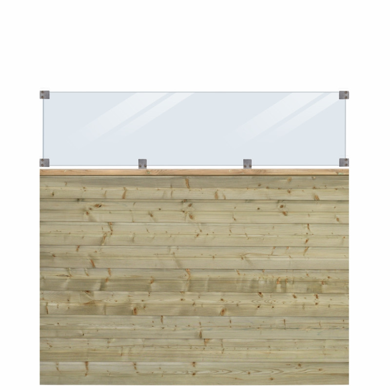 Plus Plank Profilhegn m/glas - 174Ã163 cm - PEFC - 27779-1
