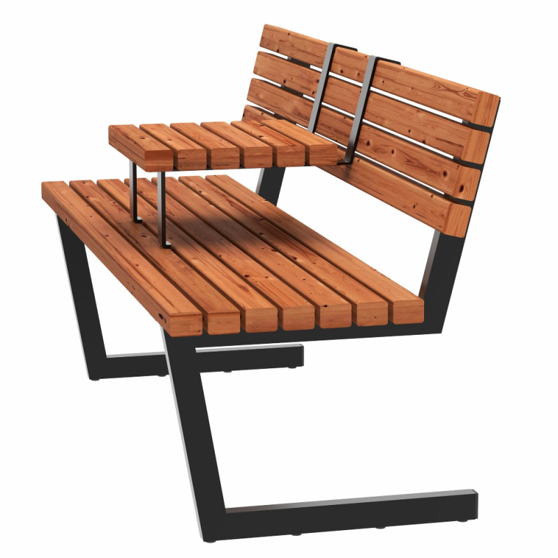 Plus Relax bænk m/hængebord - 150 cm - ThermoWoodÂ® - 196700-4