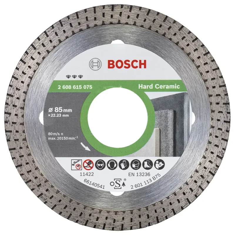 Bosch Diamantskive Hård Ceramic 85x22,23mm - 2608615075