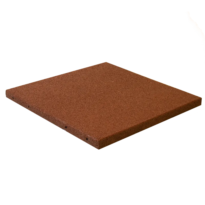 Gummiflise 50x50x3 cm rød NORDIC PLAY - 810-167