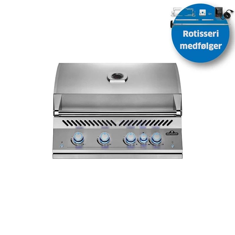 Napoleon 700 Serie 32", Indbygningsgrill, 4 brændere, bagbrænder - BIG32RBPSS