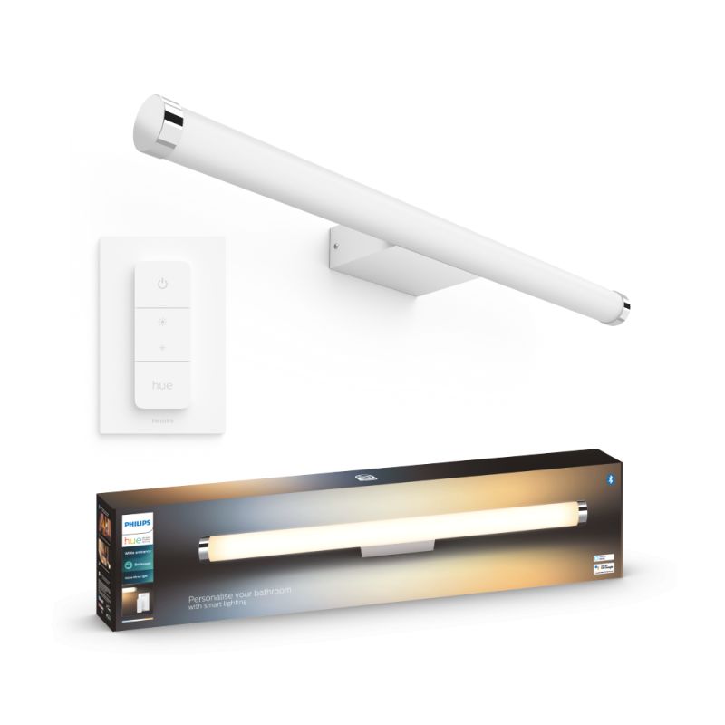 Philips Hue Adore Hue wall Lampe hvid 1x20W 24V - Badeværelse - White ambiance - UDG.