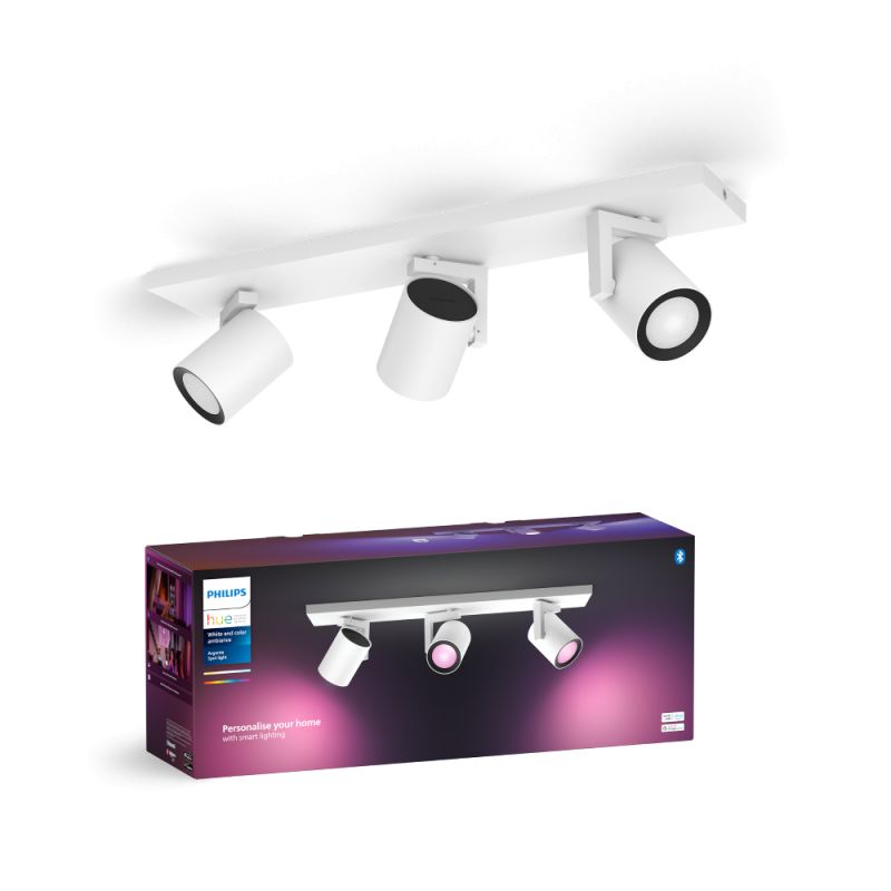 Philips Hue Argenta plate/spiral hvid 3x4.2W - Spot - White Color Ambience