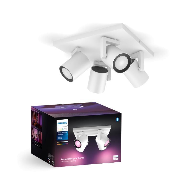 Philips Hue Argenta plate/spiral hvid 4x4.2W - Spot - White Color Ambience