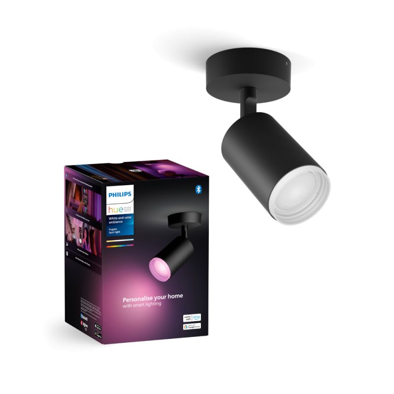 Philips Hue Fugato single spot sort 1x4.2W - Spot - White Color Ambience