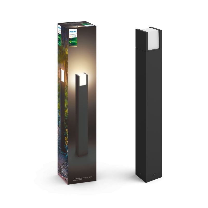 Philips Hue Fuzo Hue hvid EU post sort 1x15W 24V - Outdoor - White