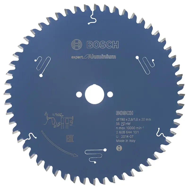 Bosch Rundsavsklinge 190x20x2.6mm 56t Exp Alu - 2608644101