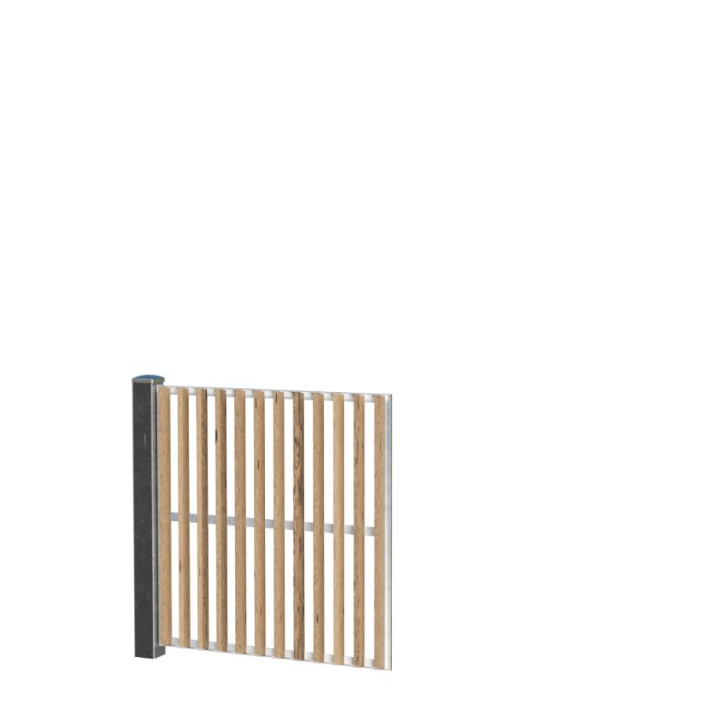 Wimex Fag Trend Lamelhegn Termotræ Galv. stolpe 995 x 993 mm