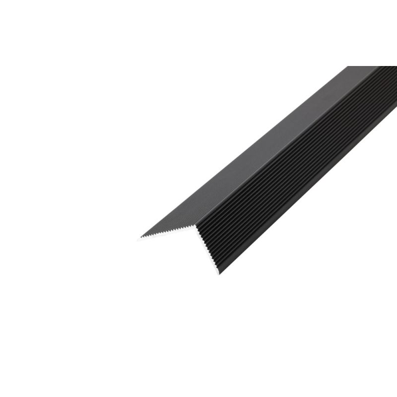 Wimex L-cover, Alu Sort (RAL 7021M) 40 x 60 x 3600 mm