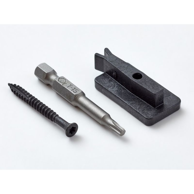 Wimex Royal Preload bort-clips Sort , inkl. skrue 45 mmBort T-Clips bred 23mm , 100 st