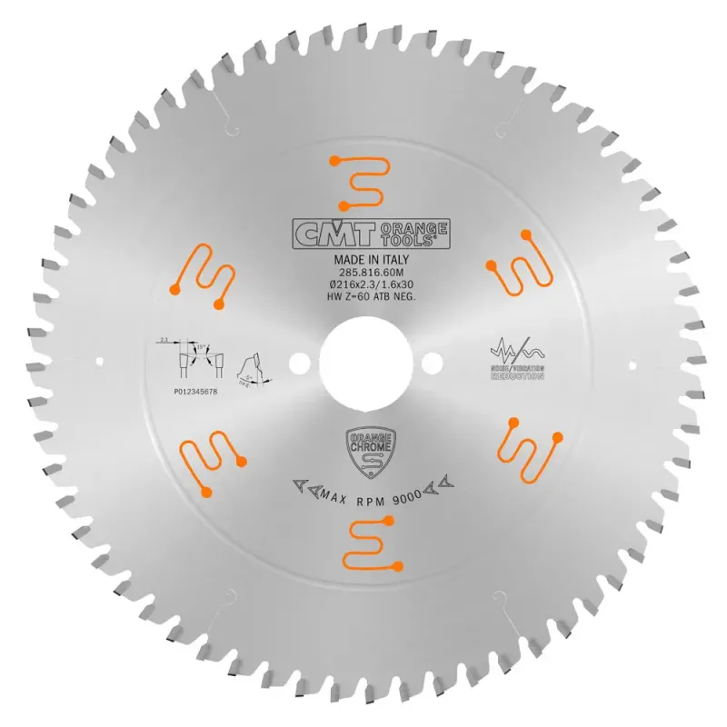 CMT Klinge 216x2,3x30 Z60 W Neg Chrom