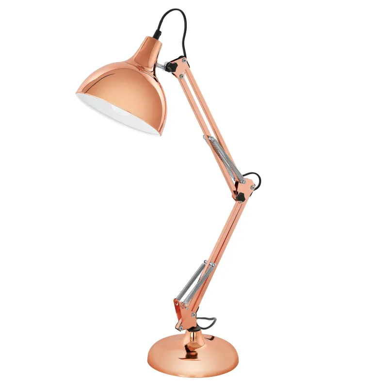EGLO Borgillio Bordlampe i Kobber - Justerbar Belysning