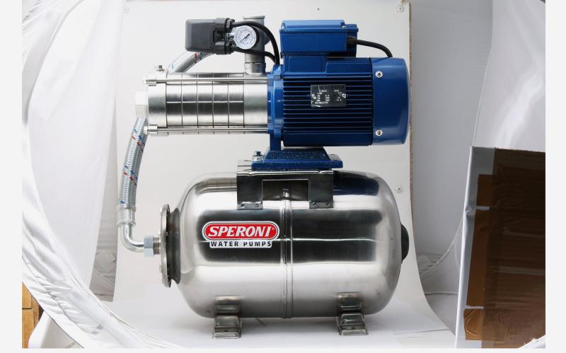 Speroni RSXM 4-6/25X husvandværk, 230v, 1", løftehøjde 56 mtr., rustfri hus og 25 l.