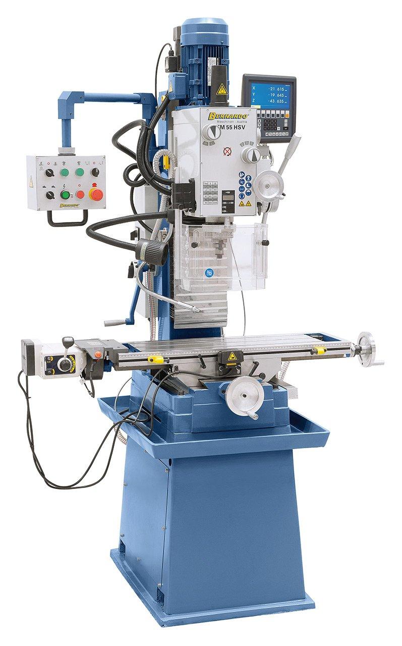 Bore- og fræsemaskine FM 55 HSV inkl. 3-akset digital ES-12 V - 3x400V