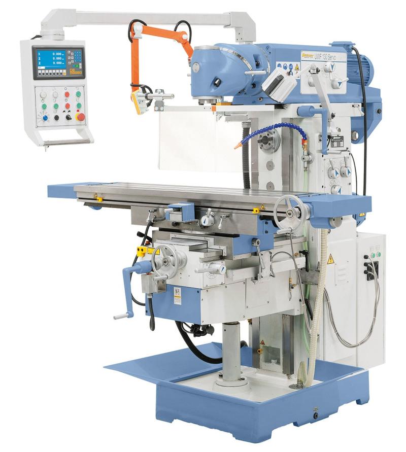 Fræsemaskine UWF 130 Servo inkl. 3-akset digital ES-12 - 3x400V
