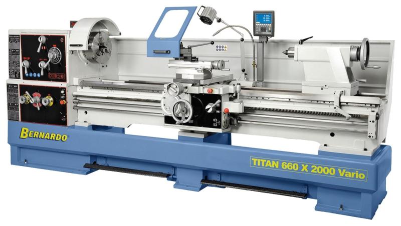 Metal drejebænk Titan 800 x 2000 Vario - 3x400V