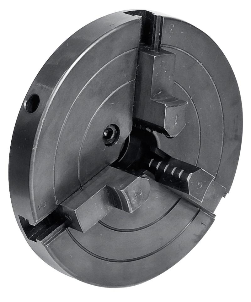 3-bakket spændepatron 125 mm