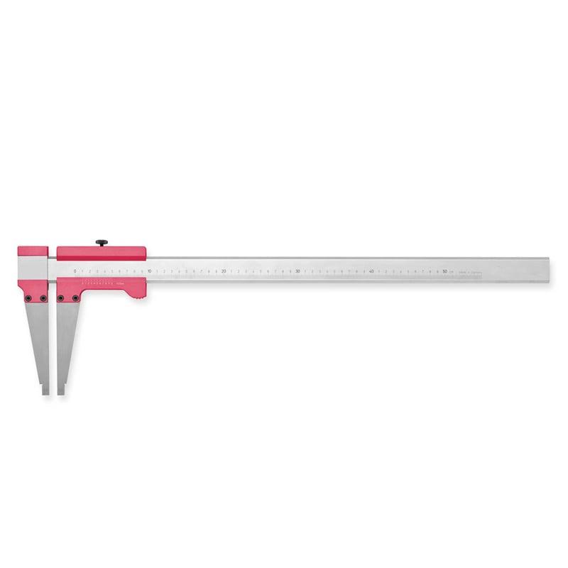 Aluminium værkstedsskydelære 2000x0,05 mm (500 mm kæbe)