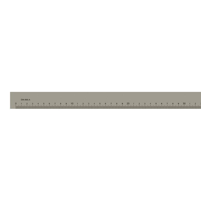 Målestav Form A 2000x50x10 mm DIN 866