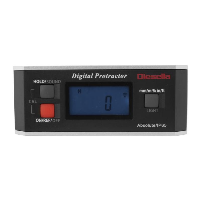Digital vaterpas IP65 150 mm/0,05Â° 4x90Â° med stort LCD display