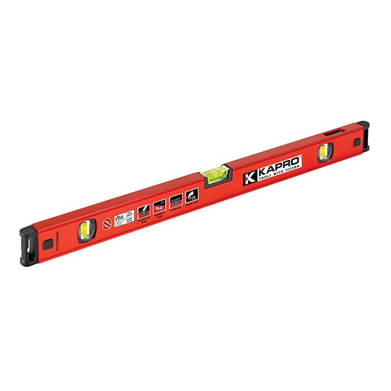 KAPRO GENESIS vaterpas 150 cm med DualView, magneter og 3 acryl-libeller