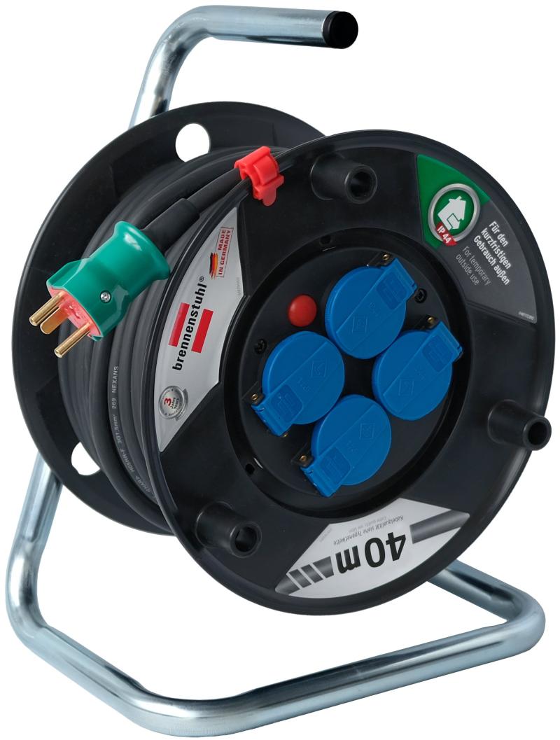 Kabeltromle med jord 40 meter 3G1,5