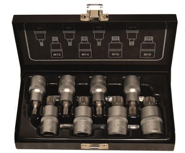 BATO Stifttopsæt 1/2" XZN 5-18. 8 dele.
