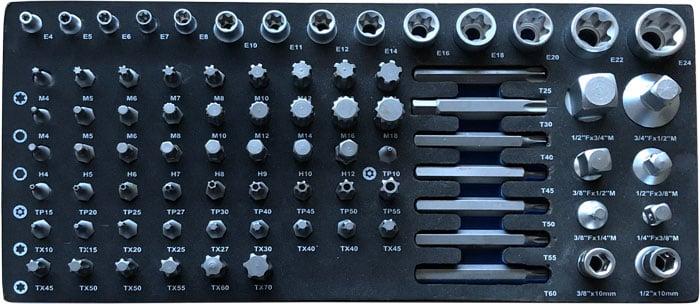 BATO Autobits-/E-toppesæt / adapter. EVA 1/3.